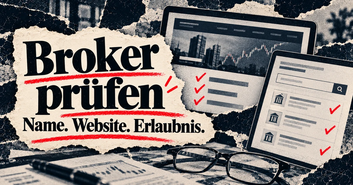 Broker-Lizenz prüfen: Firma, Register und Website abgleichen
