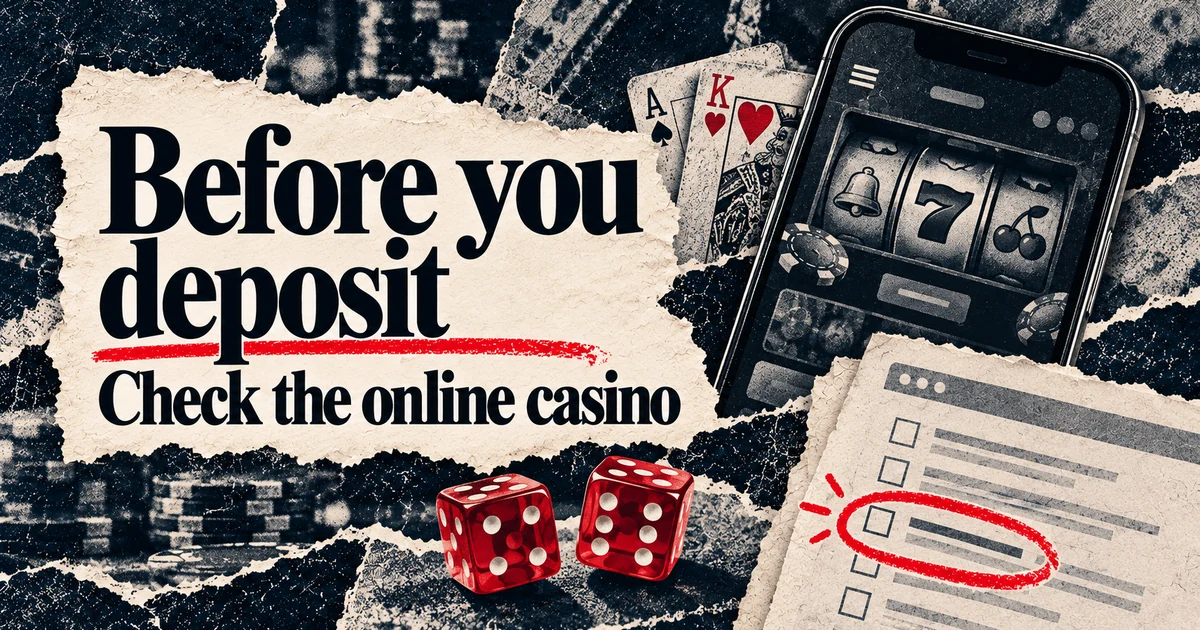 How to check an online casino before you deposit