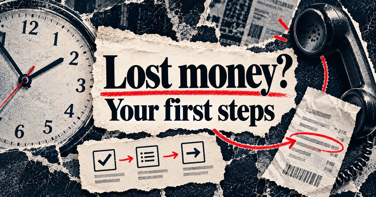 What to do if you have been scammed: the first hour