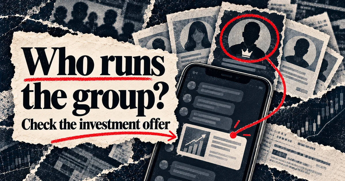 WhatsApp investment scams: how to check a trading group