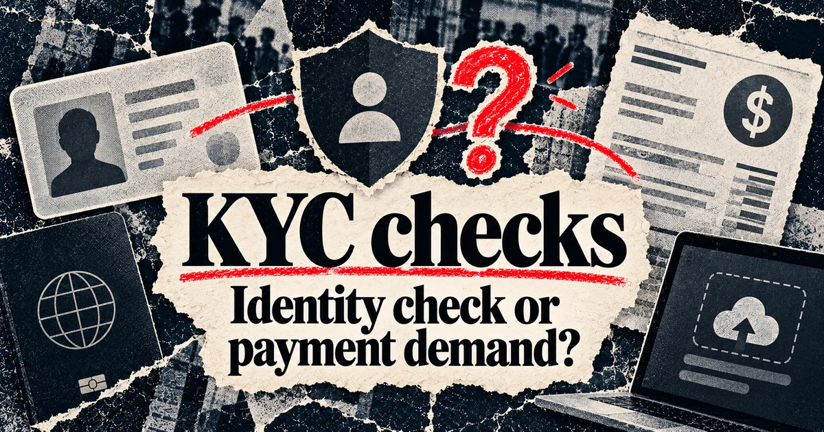 KYC checks: normal verification or a withdrawal scam?