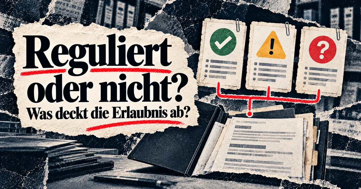 Reguliert oder nicht reguliert: Was bedeutet das?