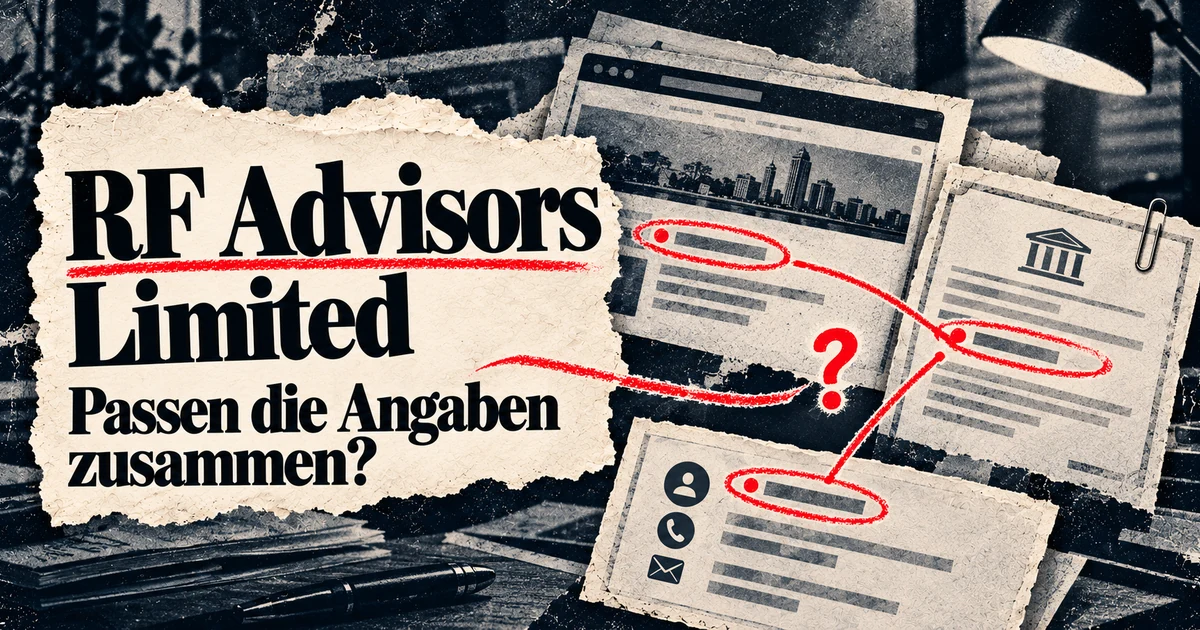 RF Advisors Limited: FMA-Warnung und Lizenzbehauptung