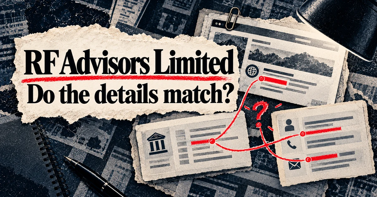 RF Advisors Limited: FMA Warning and Licence Claim