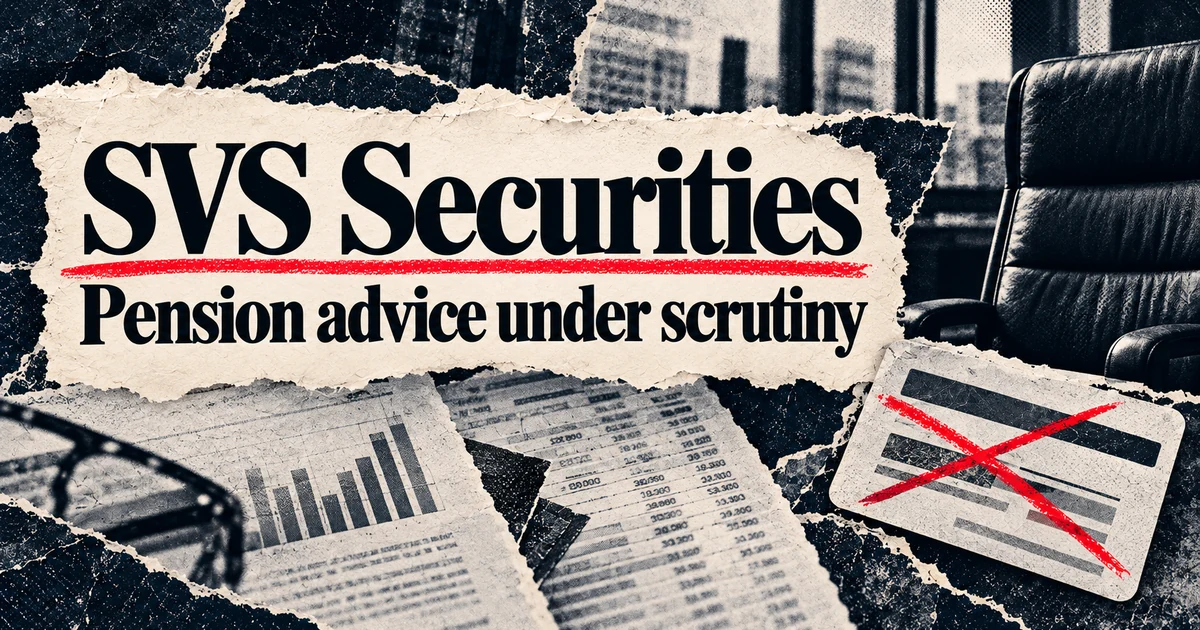 SVS Securities: FCA bans former CEO over pension failings