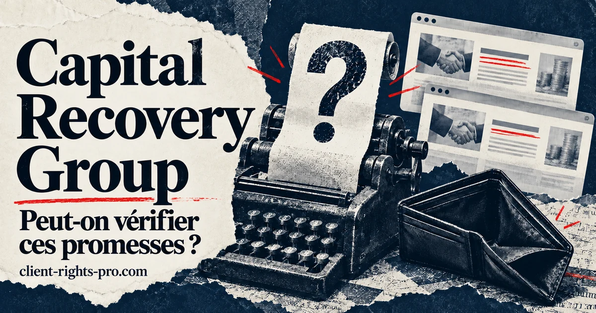 Capital Recovery Group : analyse de client-rights-pro.com