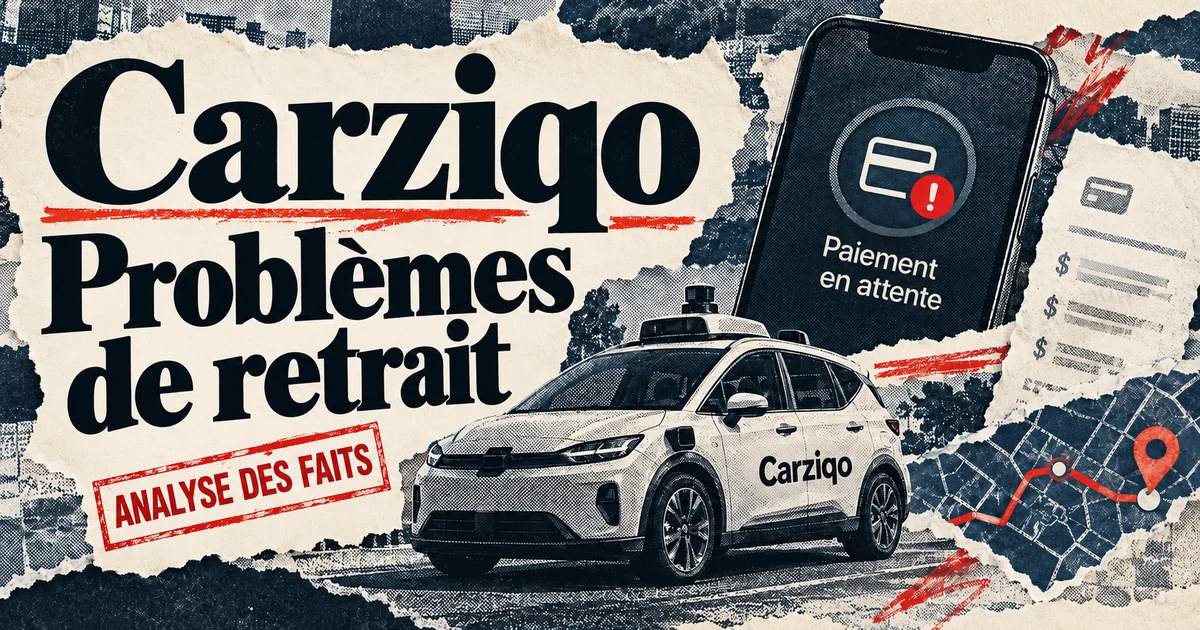 Carziqo : problèmes de retrait et démarches utiles