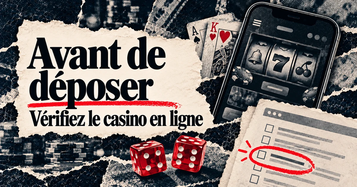 Comment vérifier un casino en ligne avant de déposer