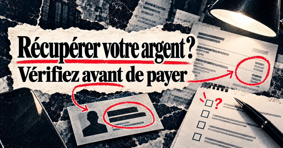 Récupération de fonds : comment vérifier un service avant de payer