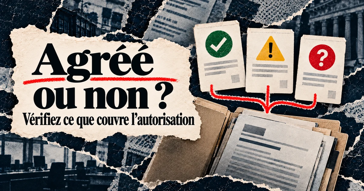 Entreprise agréée ou non agréée