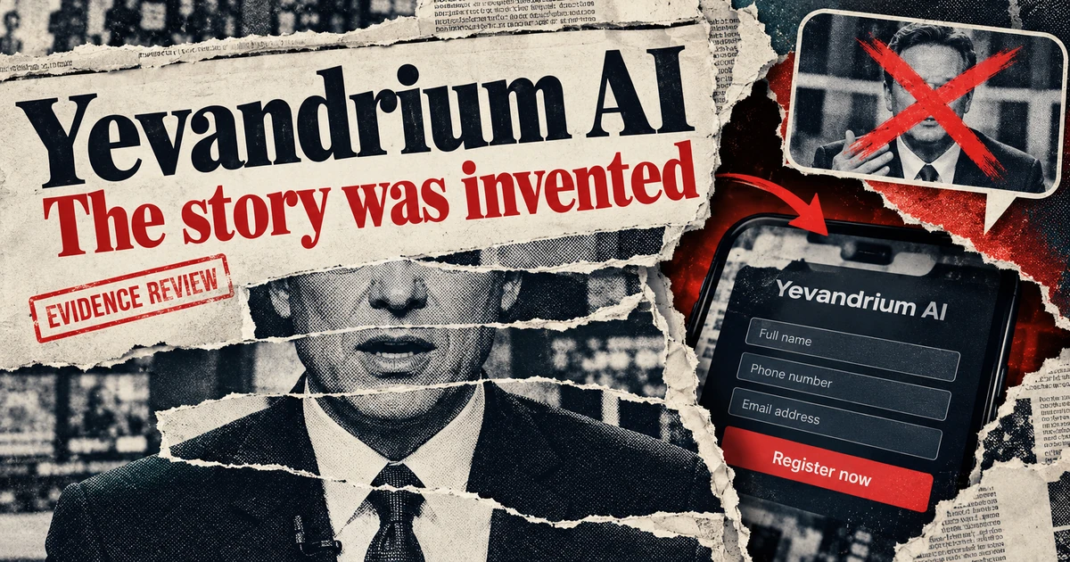 Yevandrium AI: the warning behind the investment ads