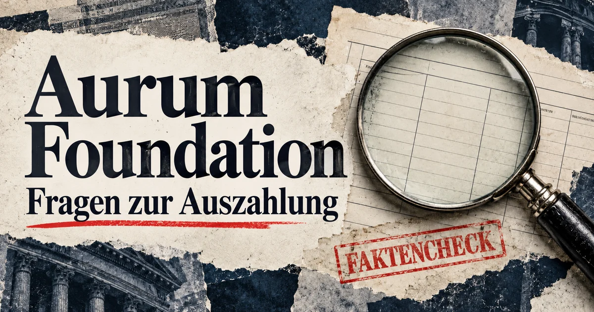 Redaktionelle Illustration: Aurum Foundation