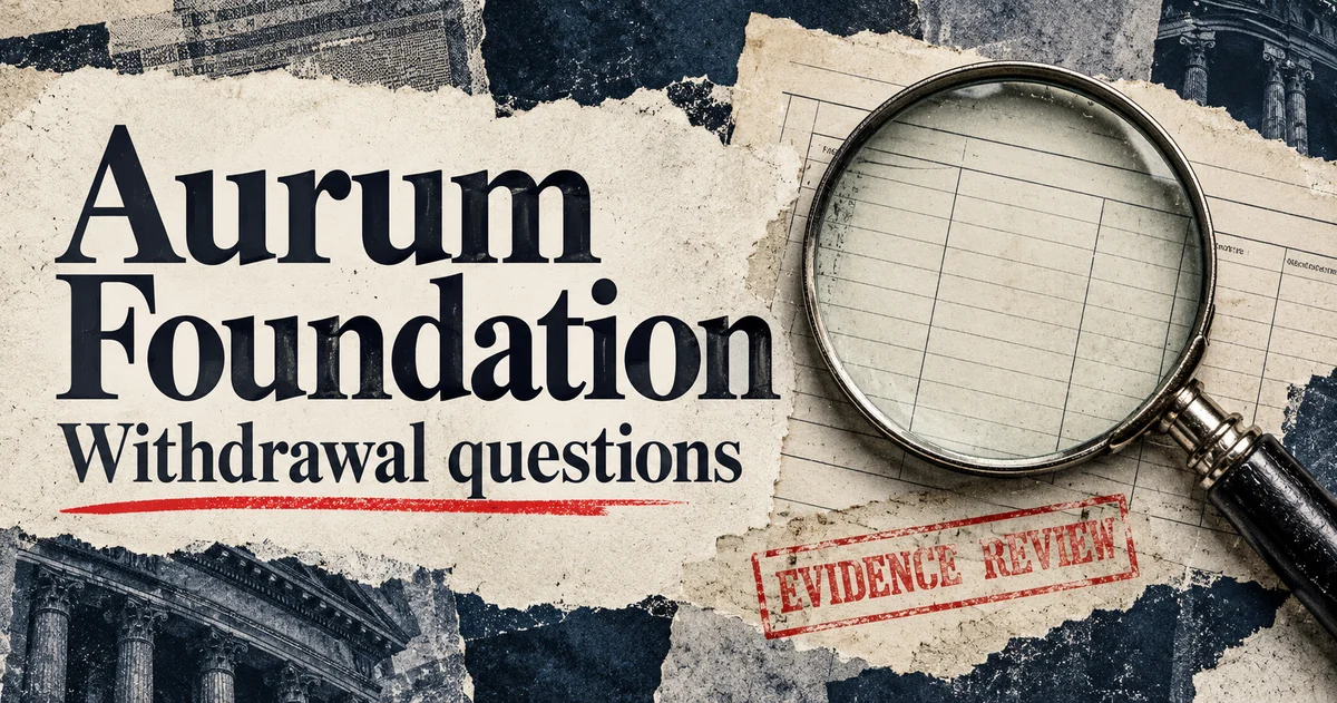 Editorial illustration: Aurum Foundation