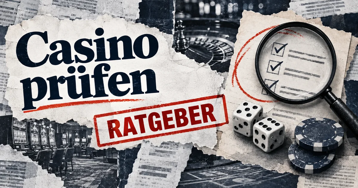 Redaktionelle Illustration: Online-Casino prüfen: Erlaubnis, Regeln und Auszahlungen