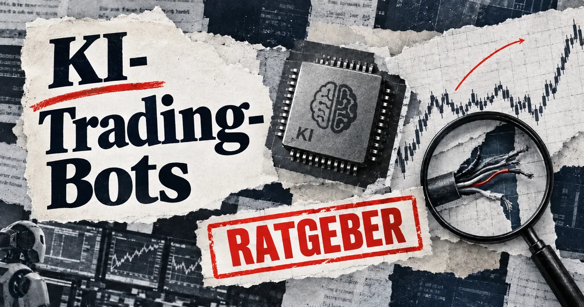 Redaktionelle Illustration: KI-Trading-Bots: So prüfen Sie das Angebot vor einer Zahlung
