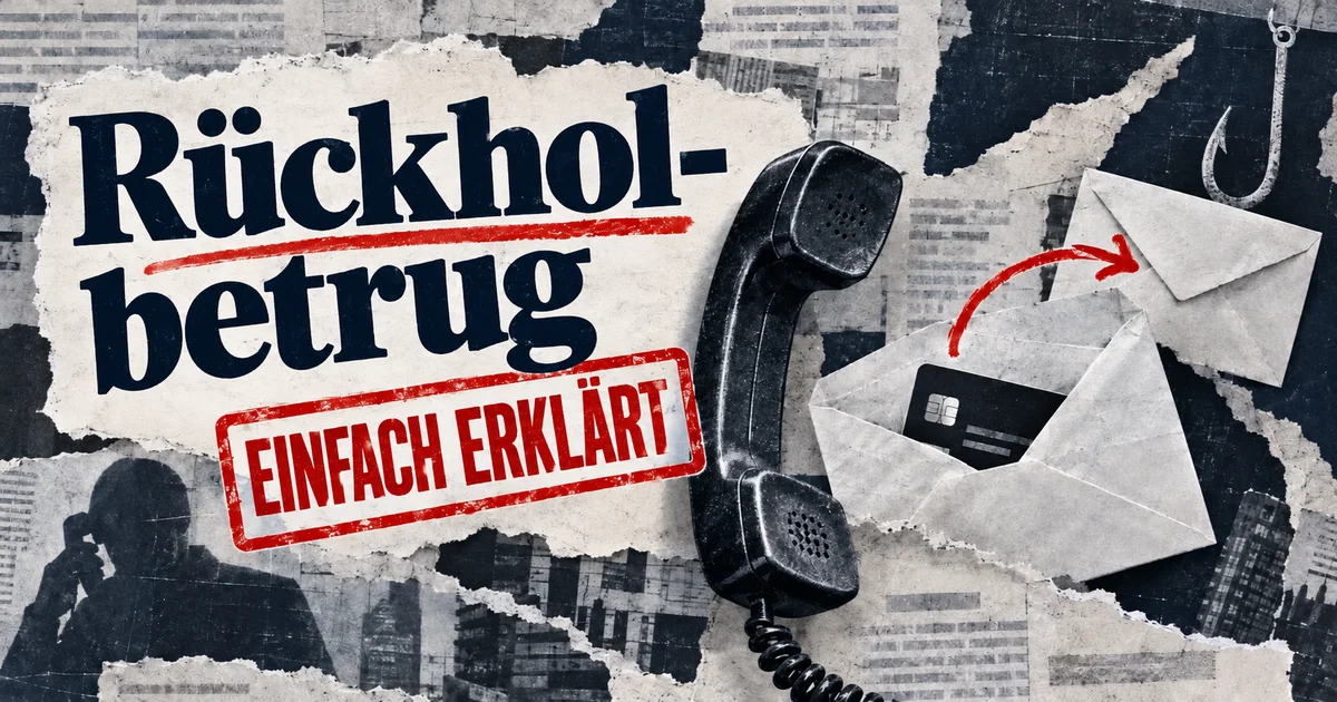 Redaktionelle Illustration: Rückholbetrug: Wenn angebliche Helfer erneut Geld verlangen