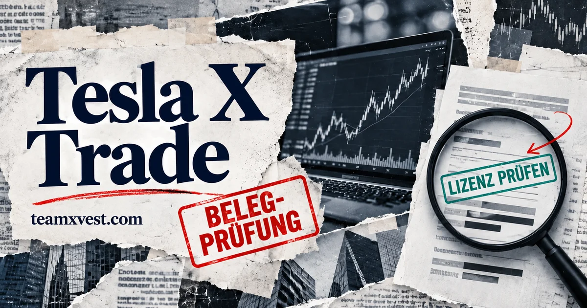 Redaktionelle Illustration: Tesla X Trade