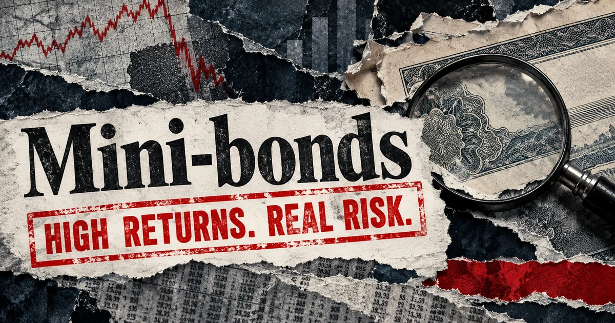 Editorial illustration: FCA warns about mini-bonds and loan notes: what to check