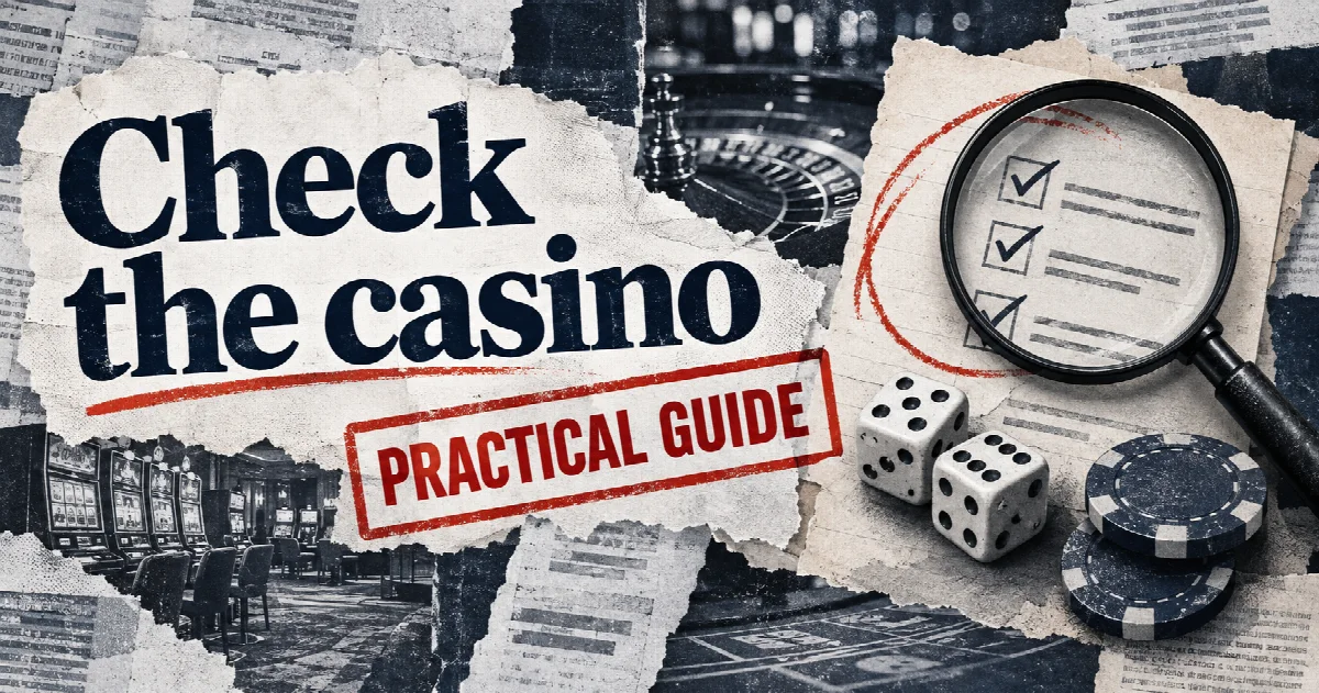 Editorial illustration: How to check an online casino before you deposit