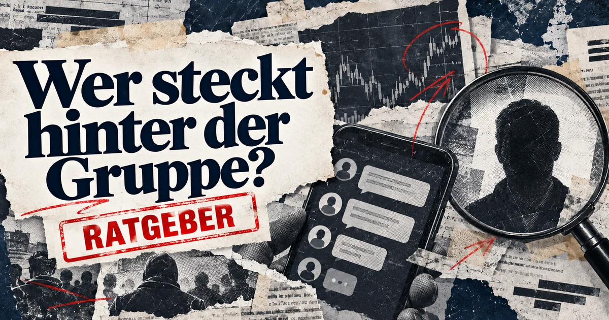 Redaktionelle Illustration: Anlagebetrug über WhatsApp: So prüfen Sie eine Trading-Gruppe