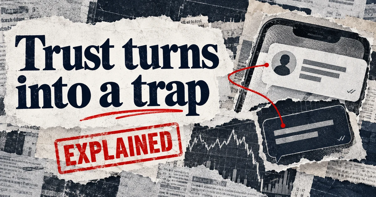 Editorial illustration: Pig butchering scams: signs and what to do if you paid